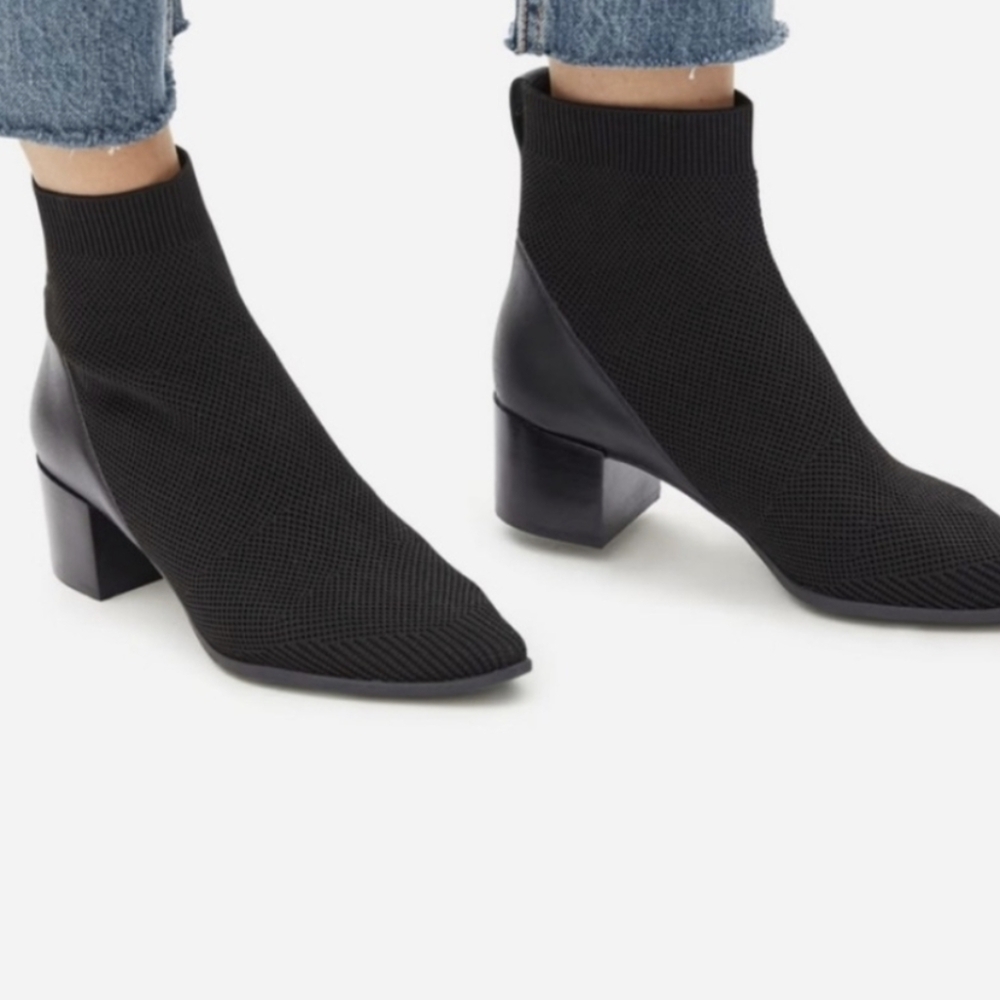 Everlane boss boot black reknit size 7